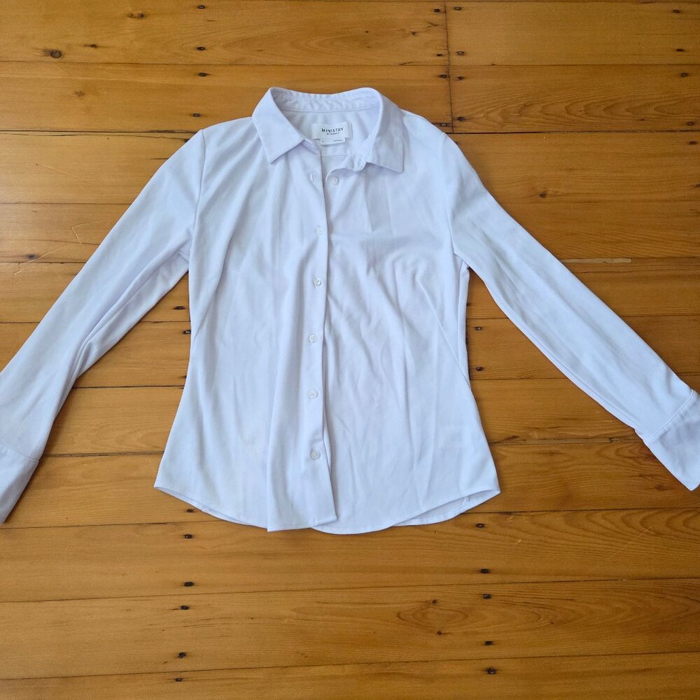 Ministry of Supply Women's Apollo Tailored Shirt - White